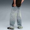 A$AP ROCKY x PUMA Męskie jeansy z monogramem laserowym A$AP ROCKY x PUMA Męskie jeansy z monogramem laserowym