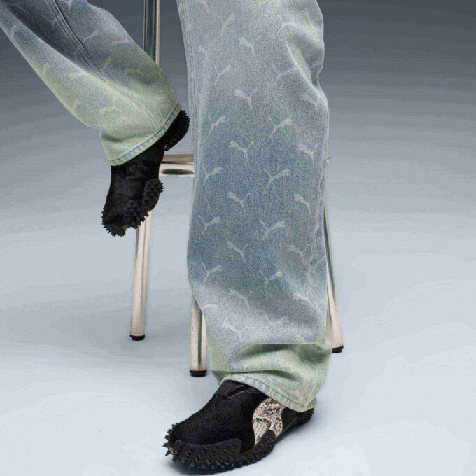 A$AP ROCKY x PUMA Męskie jeansy z monogramem laserowym A$AP ROCKY x PUMA Męskie jeansy z monogramem laserowym
