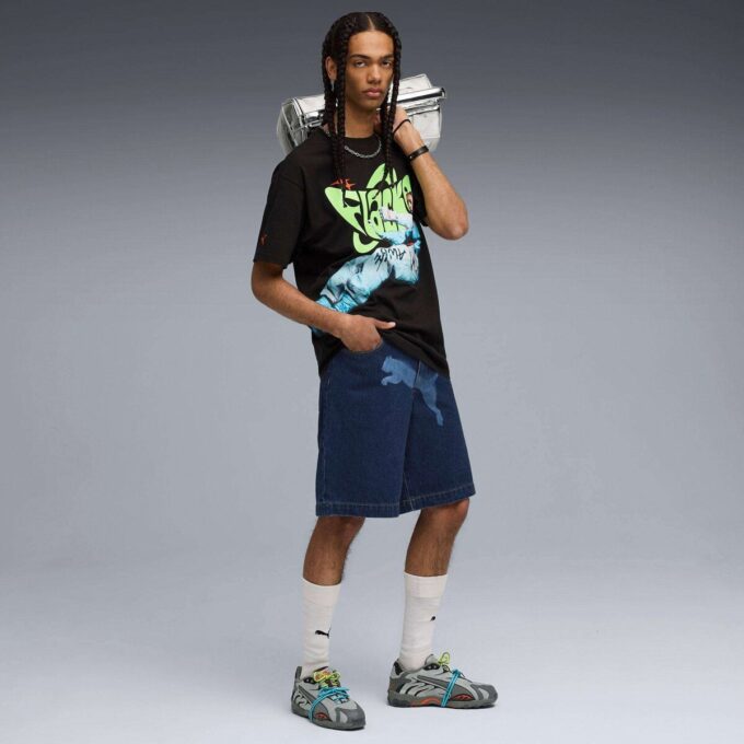 A$AP ROCKY x PUMA Męskie szorty jeansowe
