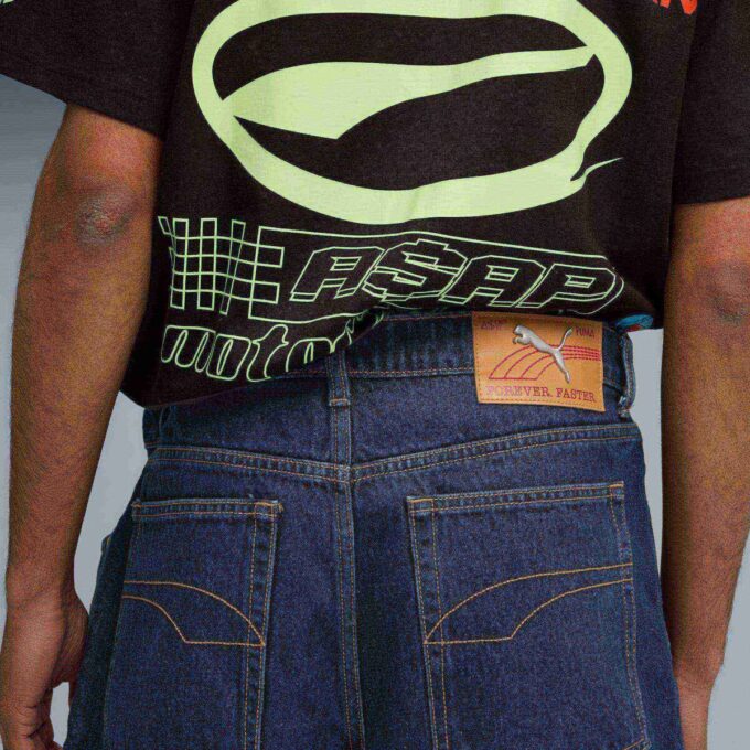 A$AP ROCKY x PUMA Męskie szorty jeansowe
