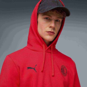 AC Milan Soccer Essentials Męska bluza z kapturem z polaru piłkarskiego