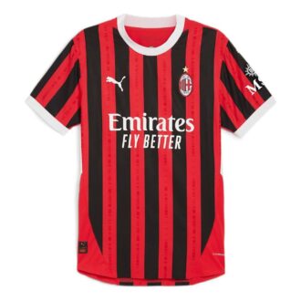 Autentyczna domowa koszulka piłkarska AC Milan 24/25 „Czerwono-czarna”