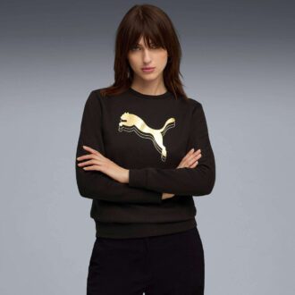 Bluza damska Essentials Metallic z okrągłym dekoltem