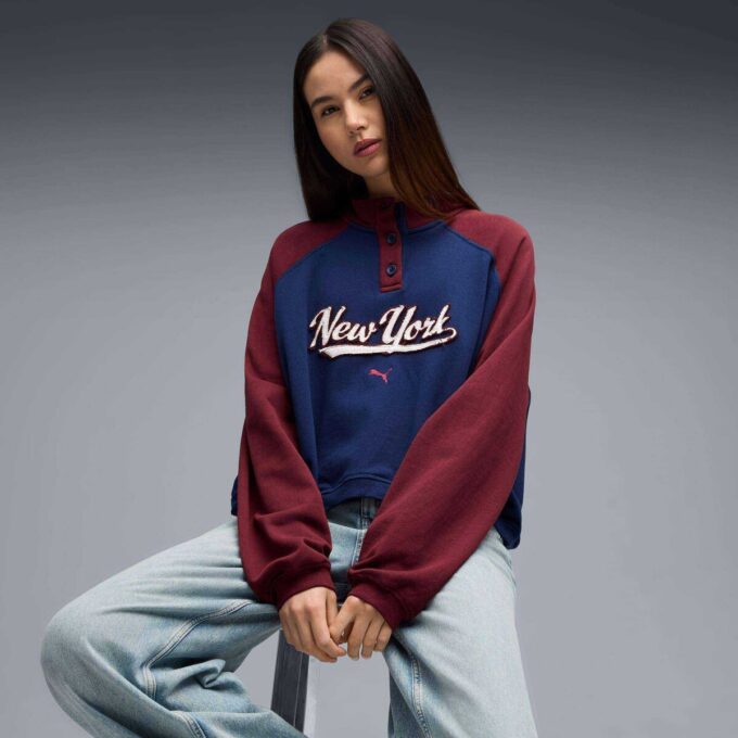 Bluza damska PUMA x NYC z okrągłym dekoltem Bluza damska PUMA x NYC z okrągłym dekoltem