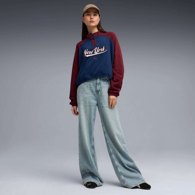 Bluza damska PUMA x NYC z okrągłym dekoltem Bluza damska PUMA x NYC z okrągłym dekoltem