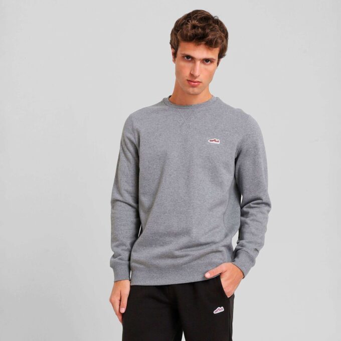 Bluza męska z okrągłym dekoltem i zamszem „Gardeless Essentials”