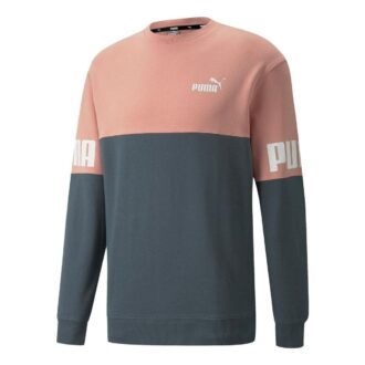 Bluza Power Colorblock Crew w kolorze różowym