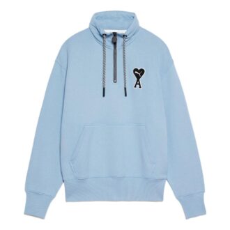 Bluza PUMA x Ami Half Zip w kolorze niebieskim