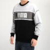 Bluza retro o regularnym kroju „Czarno-biało-szara”