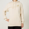 Bluza sportowa z kapturem Luxe Crew z haftowanym logo w kolorze beżowym