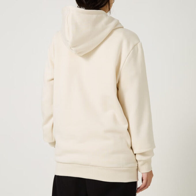 Bluza sportowa z kapturem Luxe Crew z haftowanym logo w kolorze beżowym