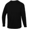 Bluza sportowa z okrągłym dekoltem i logo w jednolitym kolorze, czarna