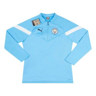 Bluza treningowa z polaru Puma 1/4 Zip Manchester City 2022-23 w kolorze Sky Blue