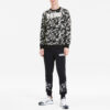 Bluza z długim rękawem i okrągłym dekoltem w kolorze „Black Camo”