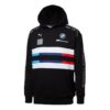 Bluza z kapturem BMW Motorsport Street Midlayer w kolorze czarno-niebieskim, czerwono-białym