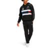 Bluza z kapturem BMW Motorsport Street Midlayer w kolorze czarno-niebieskim, czerwono-białym