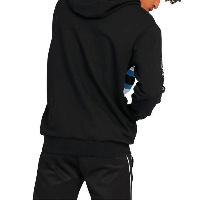 Bluza z kapturem BMW Motorsport Street Midlayer w kolorze czarno-niebieskim, czerwono-białym