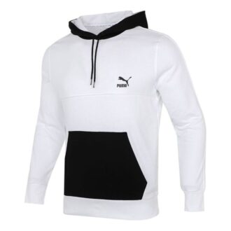 Bluza z kapturem CLSX ColBlock w kolorze białym