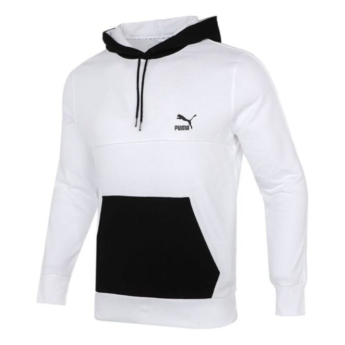 Bluza z kapturem CLSX ColBlock w kolorze białym