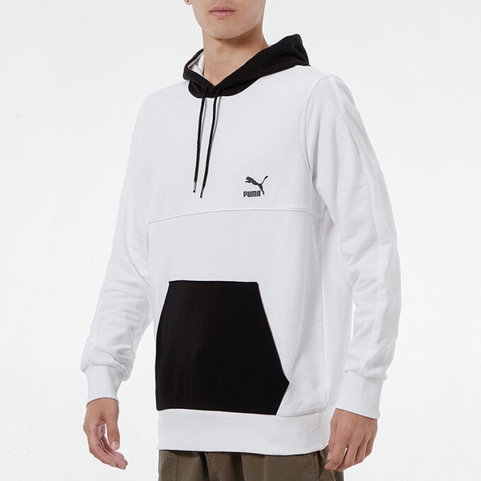 Bluza z kapturem CLSX ColBlock w kolorze białym