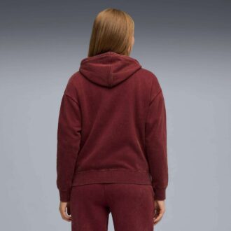 Bluza z kapturem damska Elevated Essentials Acid Wash z polaru