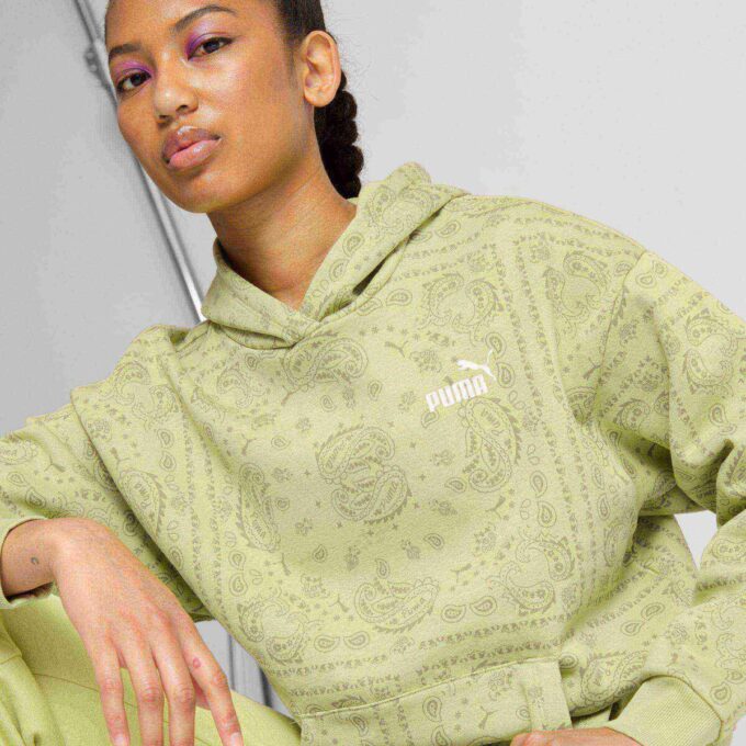 Bluza z kapturem damska ESS+ Paisley AOP Bluza z kapturem damska ESS+ Paisley AOP