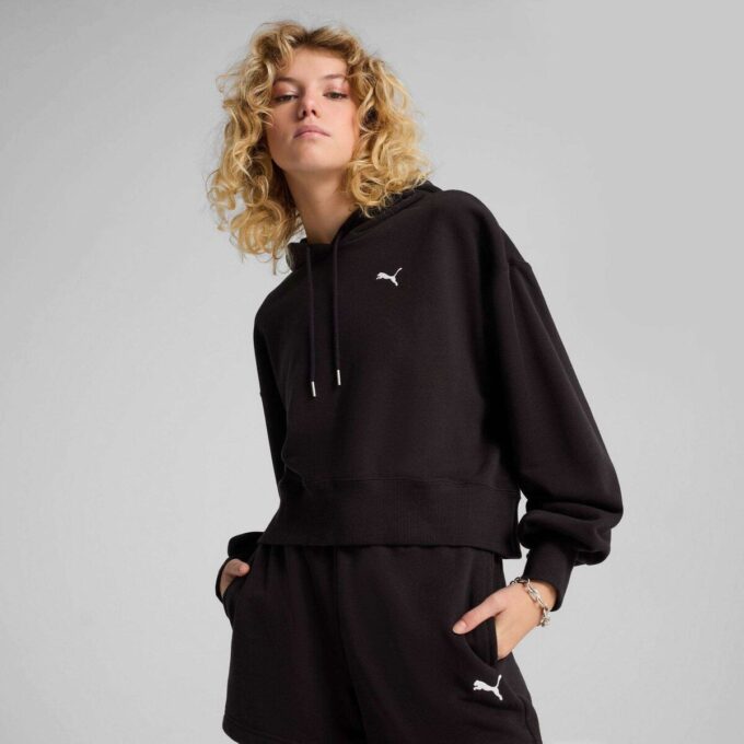 Bluza z kapturem damska w stylu casual basics