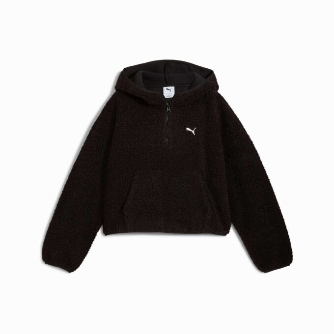 Bluza z kapturem damska z polaru Wardrobe Essentials