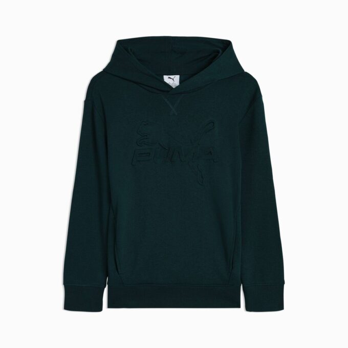 Bluza z kapturem Essentials Embossed Big Kids z bawełnianego polaru Bluza z kapturem Essentials Embossed Big Kids z bawełnianego polaru
