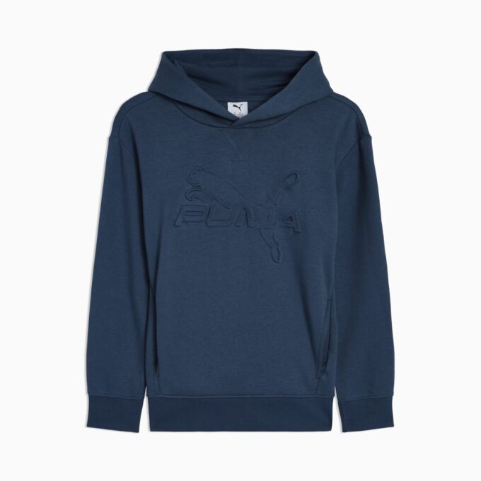 Bluza z kapturem Essentials Embossed Big Kids z bawełnianego polaru Bluza z kapturem Essentials Embossed Big Kids z bawełnianego polaru