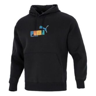 Bluza z kapturem Essentials Rainbow w kolorze czarnym