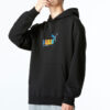 Bluza z kapturem Essentials Rainbow w kolorze czarnym