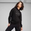 Bluza z kapturem Essentials Script dla kobiet o wygodnym kroju