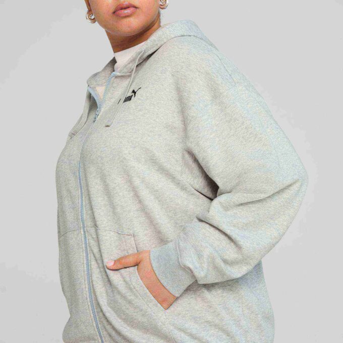 Bluza z kapturem Essentials Small No. 1 Logo French Terry dla kobiet, wygodna, zapinana na zamek