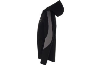 Bluza z kapturem Evostripe zapinana na zamek w kolorze czarnym Bluza z kapturem Evostripe zapinana na zamek w kolorze czarnym