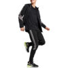 Bluza z kapturem Evostripe zapinana na zamek w kolorze czarnym