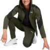 Bluza z kapturem Evostripe zapinana na zamek w kolorze zielonym