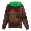 Bluza z kapturem Hoops x LAFrance w kolorze brązowo-zielonym