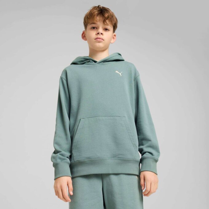 Bluza z kapturem i ozdobą „Garderoba Essentials” dla dużych dzieci Bluza z kapturem i ozdobą „Garderoba Essentials” dla dużych dzieci