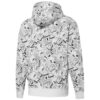 Bluza z kapturem i zamkiem błyskawicznym Club All Over Print w kolorze białym