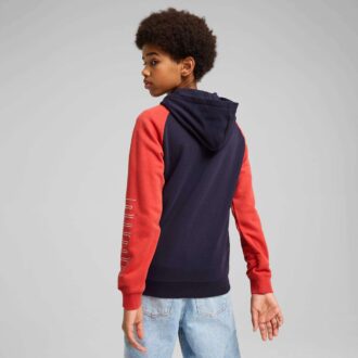 Bluza z kapturem i zamkiem błyskawicznym dla dużych dzieci SPORT