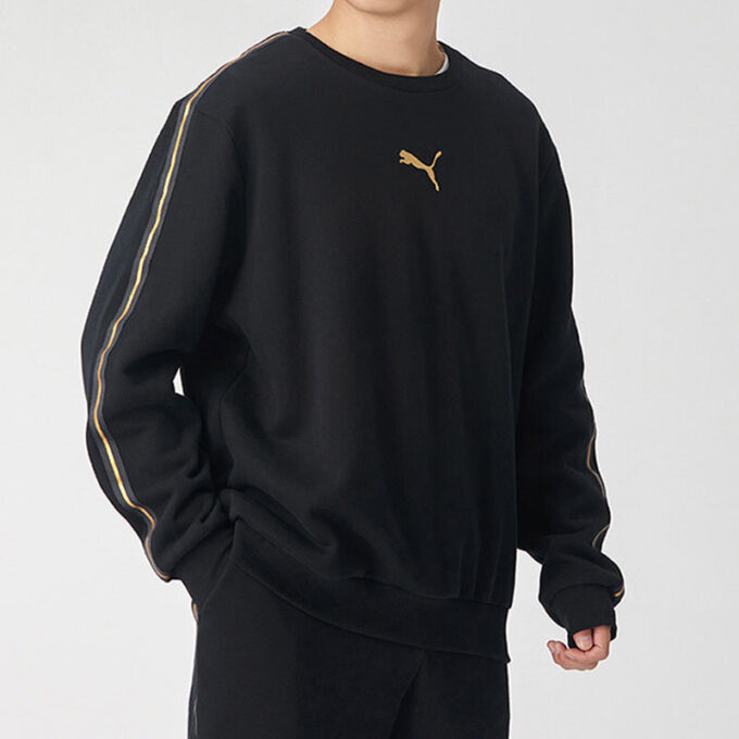 Bluza z kapturem Metallic Nights Crew „Black Gold”
