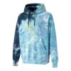 Bluza z kapturem MMQ Tie Dye w kolorze niebieskim