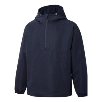 Bluza z kapturem MMQ z zamkiem 1/2 w kolorze granatowym
