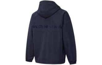 Bluza z kapturem MMQ z zamkiem 1/2 w kolorze granatowym