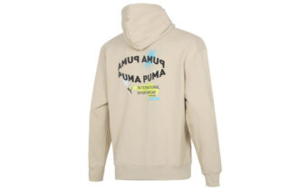 Bluza z kapturem Oversize Trend Graphic Logo „Beżowa”