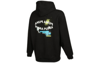 Bluza z kapturem Oversize Trend Graphic Logo „Czarna”