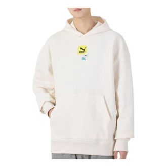 Bluza z kapturem Oversize Trend Graphic Logo w kolorze białym