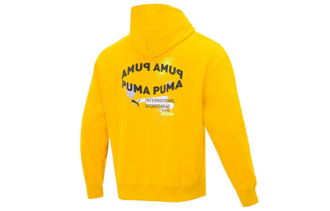 Bluza z kapturem Oversize Trend Graphic Logo w kolorze żółtym