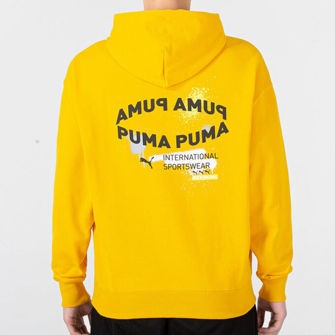 Bluza z kapturem Oversize Trend Graphic Logo w kolorze żółtym